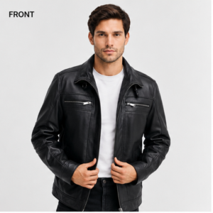 Flenzzy Boomber Leather Jacket